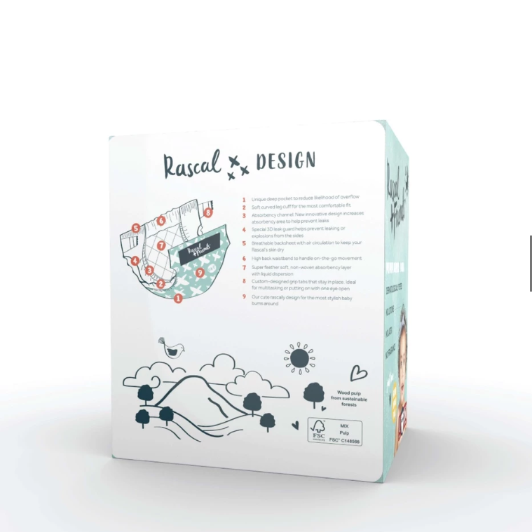 Rascal + Friends Diaper Boxes/Diapers of All Sizes - Sticky Rice shop ...