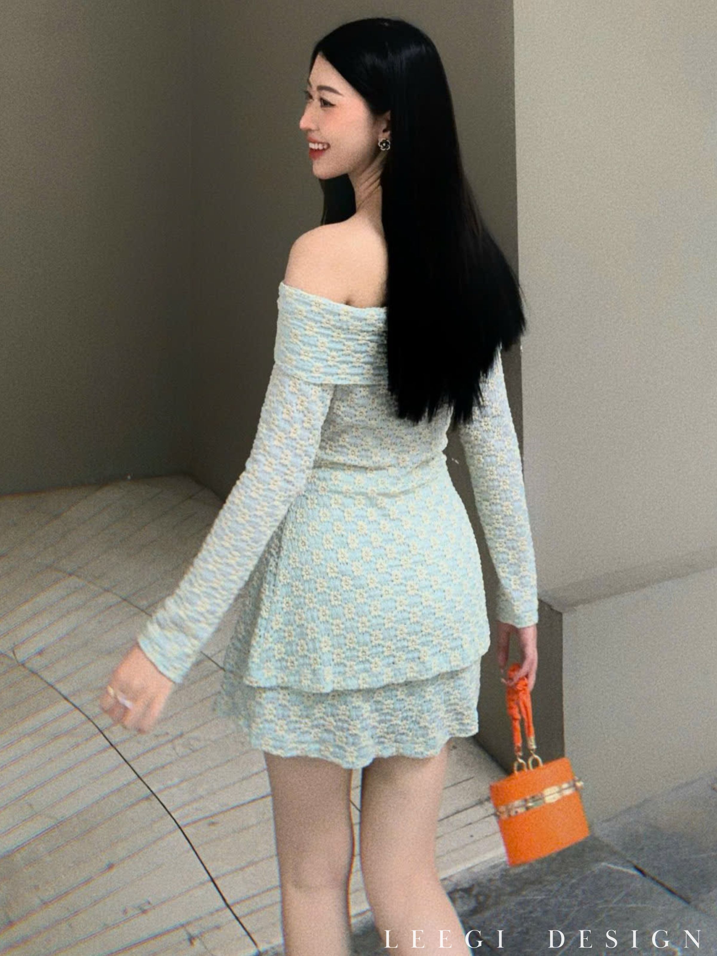 Leegi Design Lightweight and Feminine Chrysanthemum Lace Off-Shoulder ...