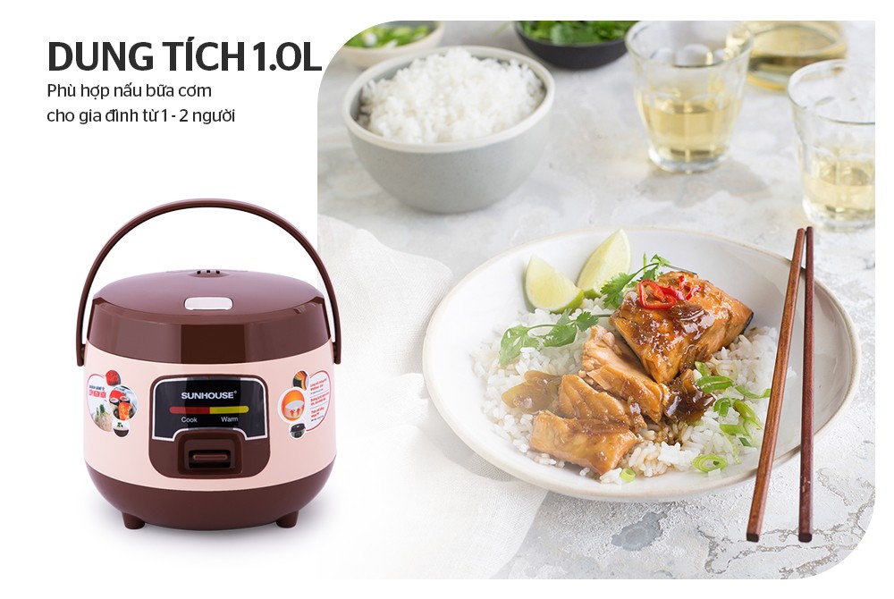 [genuine] SUNHOUSE 1L mini rice cooker SHD8208C - | Shopee Malaysia