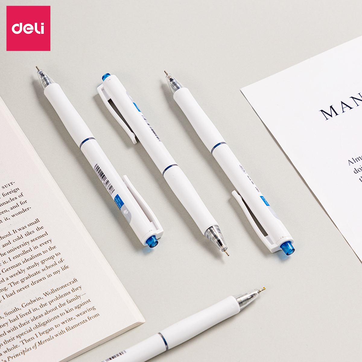 Eco Deli Ballpoint Pen Blue Ink Cute Design 0.7mm Nib Tip Deli Writes ...