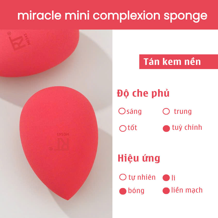 RT Real Techniques Mini Miracle Complexion Sponges (Red) | Shopee Malaysia