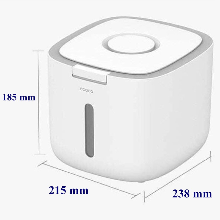Ecoco Premium Rice Container, Rice Container with Silicone Edge ...