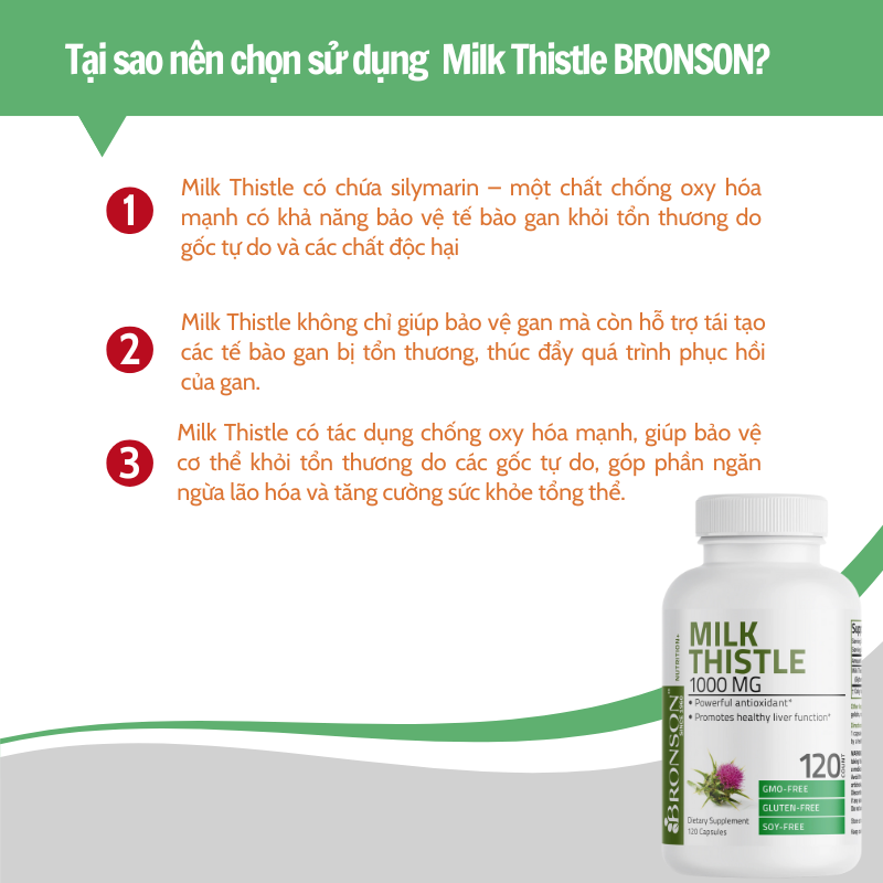 Bronson Milk Thistle vegan liver detox 1000mg box of 120 tablets ...