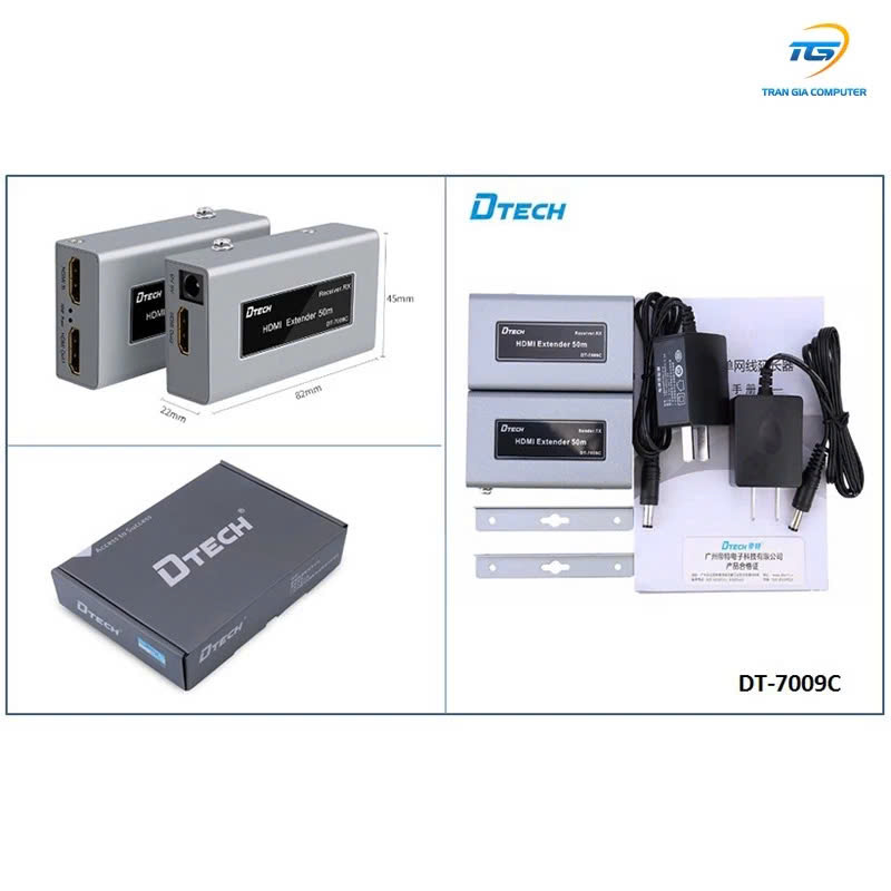 Dtech DT7009C 50M HDMI to LAN extender | Shopee Malaysia