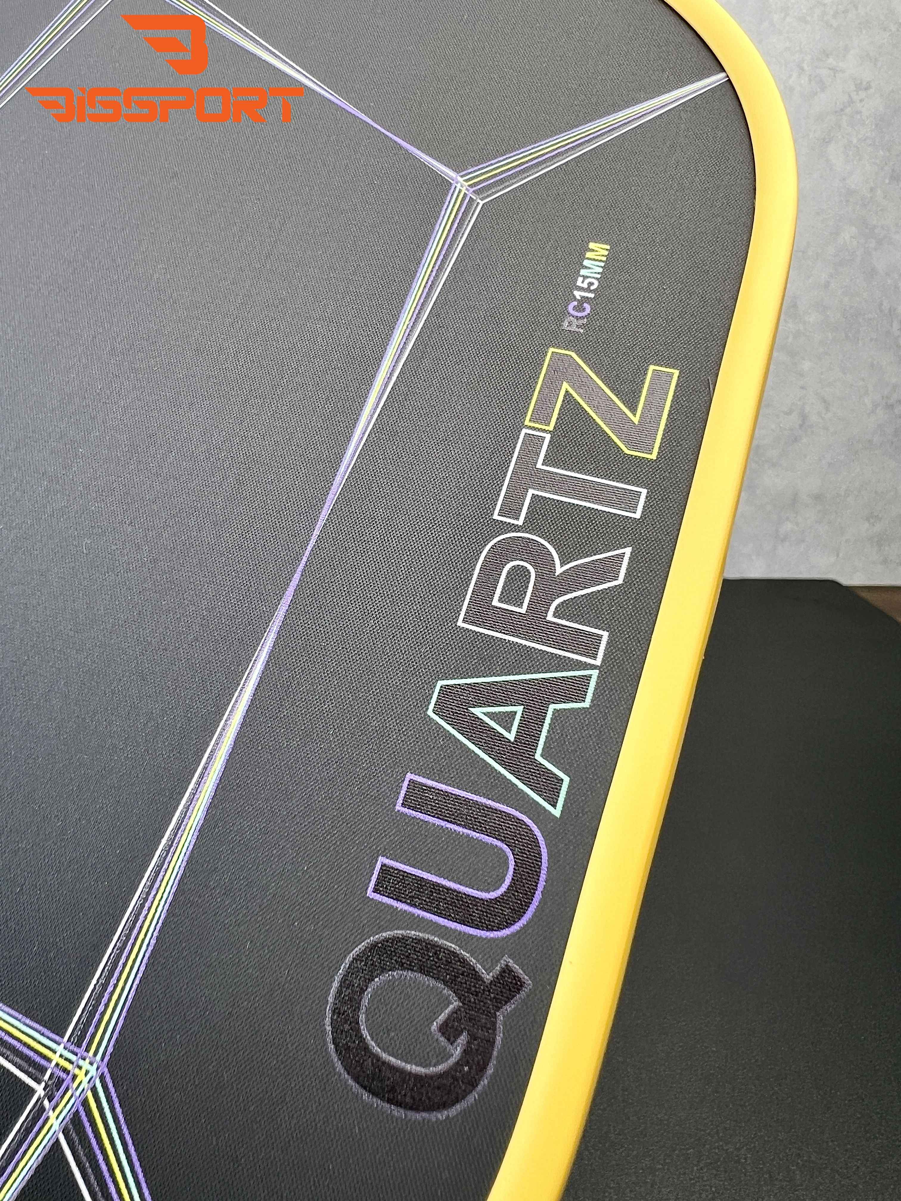 Genuine Six Zero Quartz Pickleball Racket Black with Gold Border ...