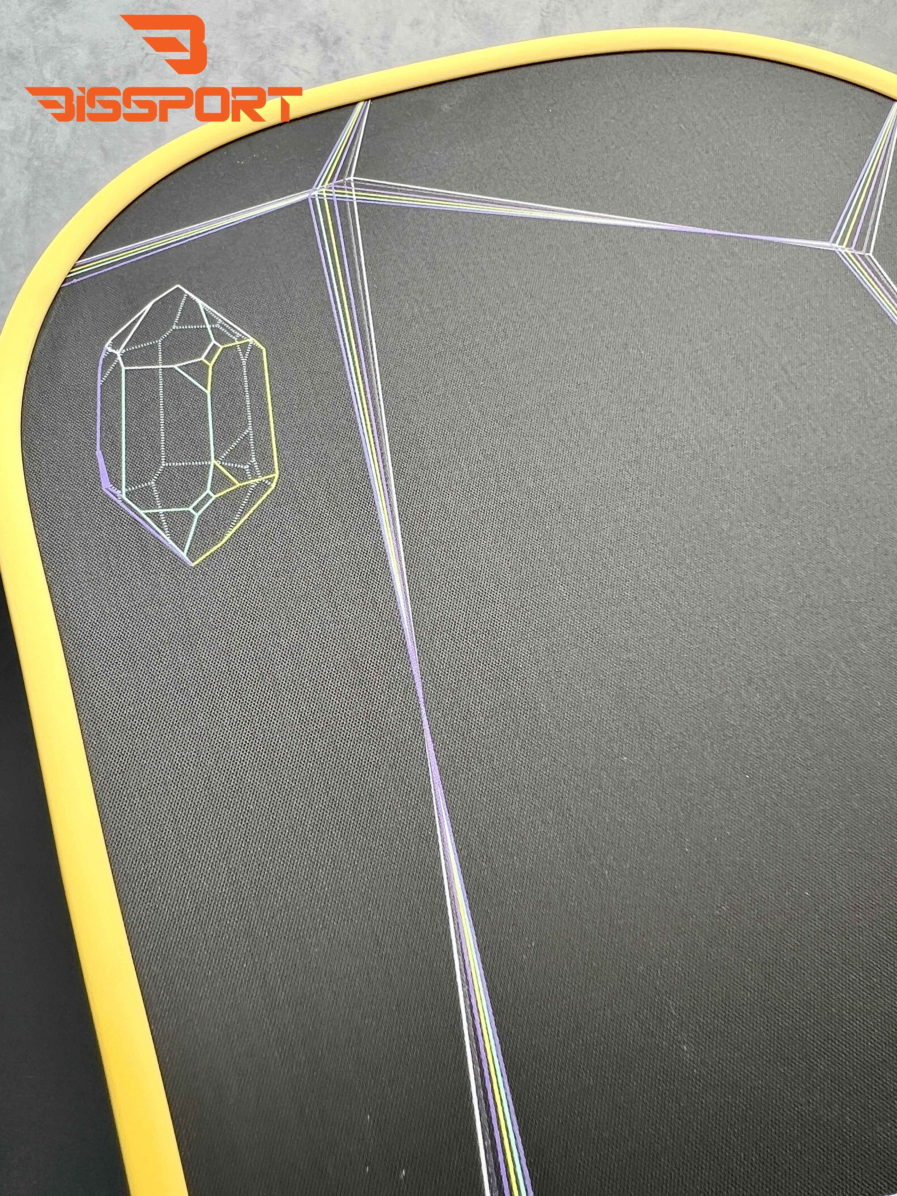 Genuine Six Zero Quartz Pickleball Racket Black with Gold Border ...