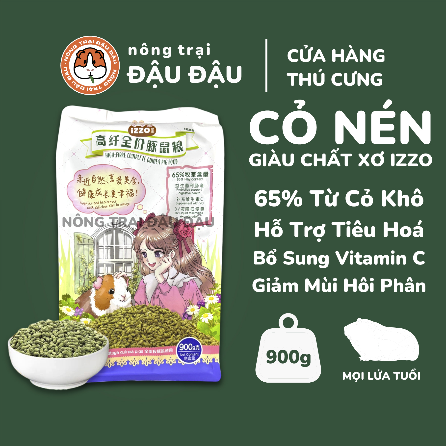 Izzo Compressed Grass for Guinea Pigs and Guinea Pigs Supplementing ...
