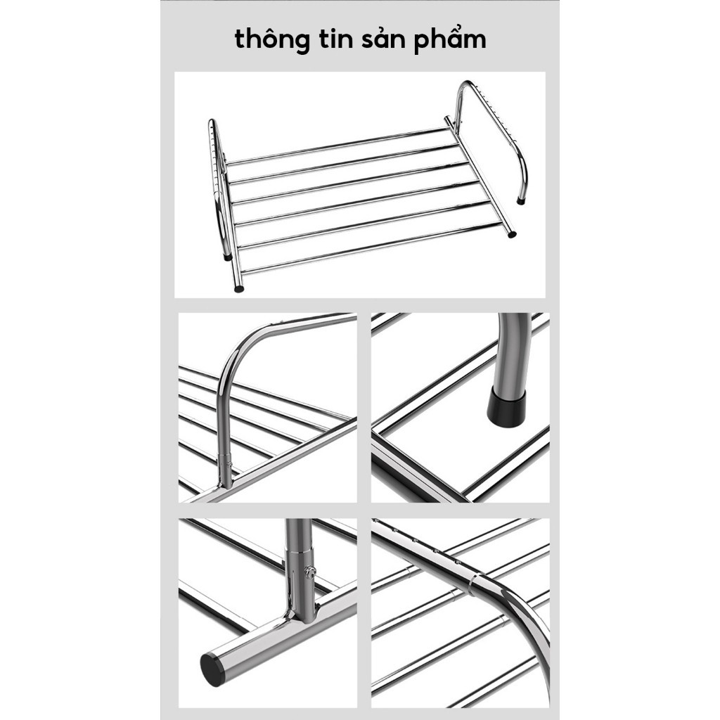 Mars Balcony Rack Smart Adjustable Clothes Hanger Stainless Steel ...