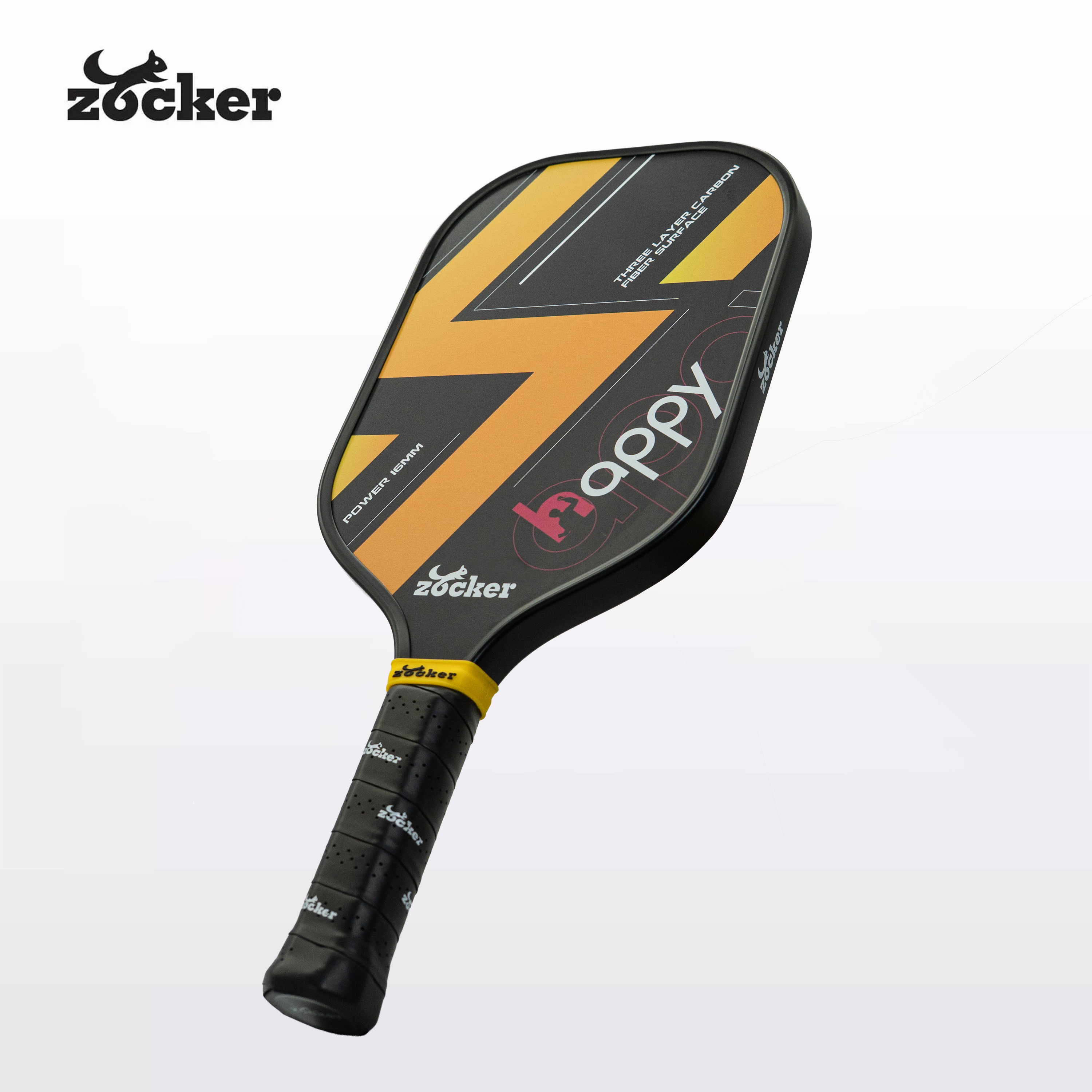 New Zocker Happy HP01 Standard yellow - black Pickleball racket - Free ...