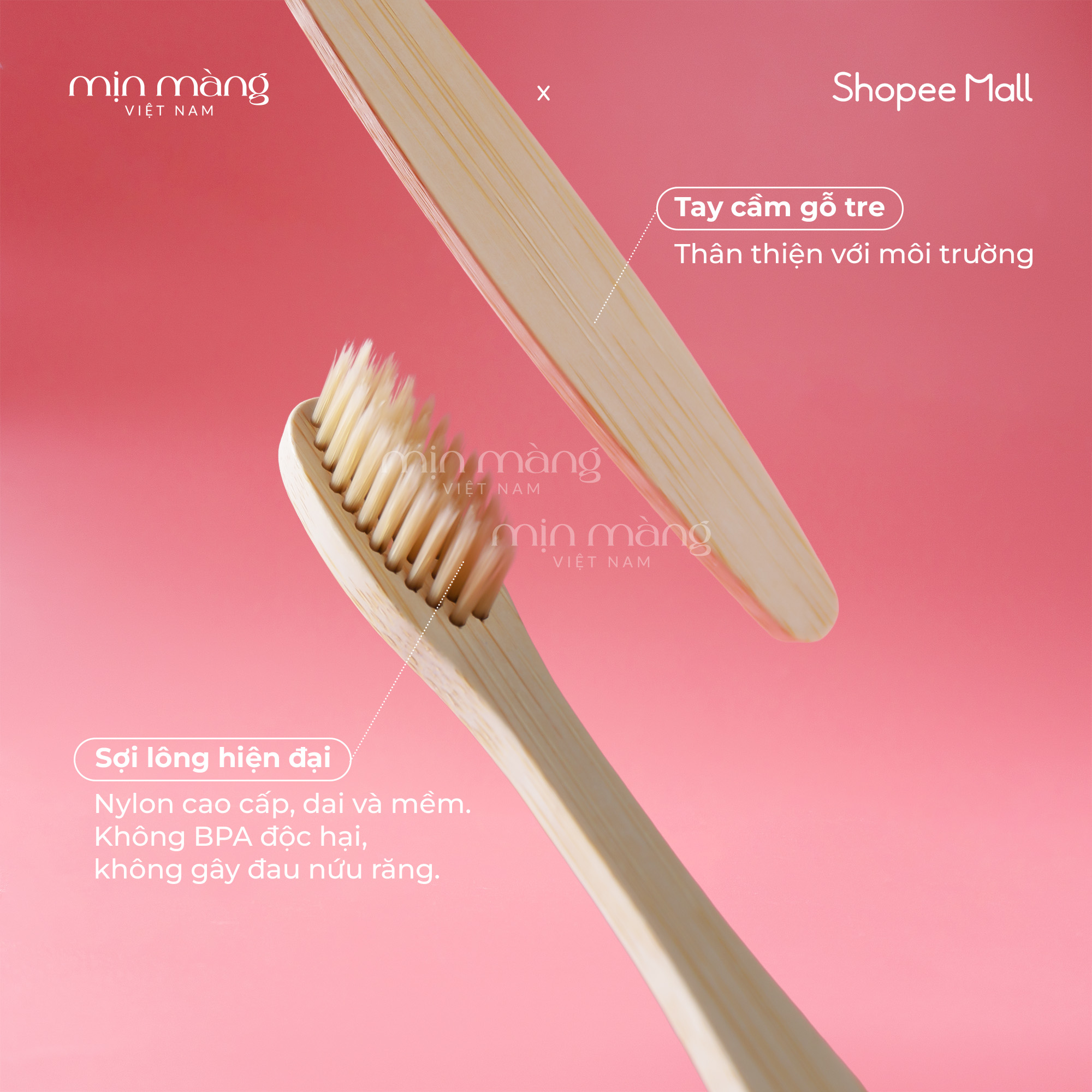 Bamboo Charcoal Toothbrush Soft Bristle Protects Gums Made of Natural ...