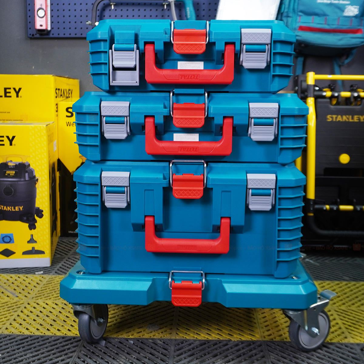 TOTAL 19 inch deep stacking tool box size 480mmx 320mmx248mm Tool box ...