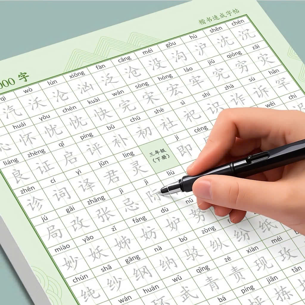 Practice notebook for writing 8000 common Chinese characters (the book ...