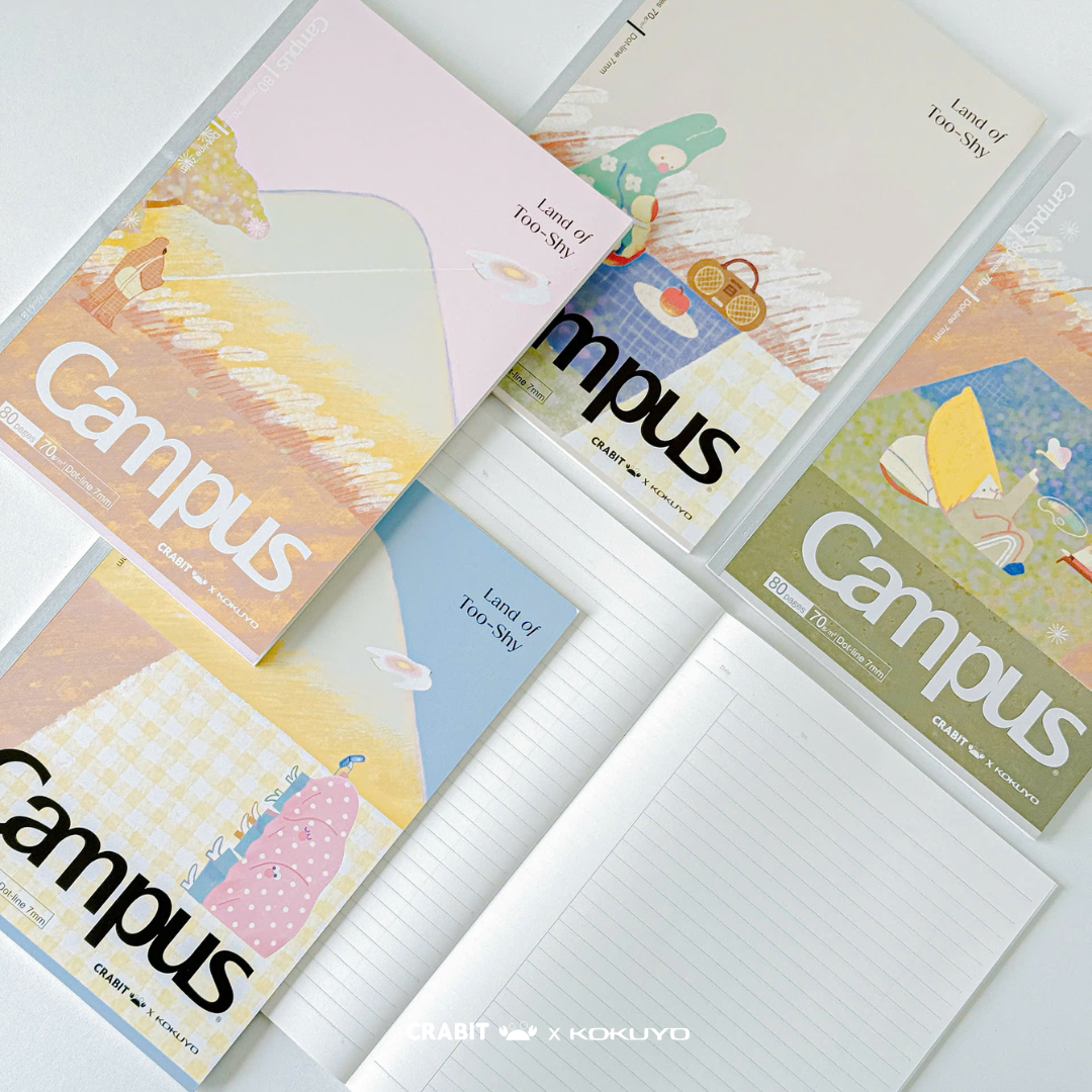 Dotted horizontal notebook B5 A5 80 pages Crabit x Kokuyo Campus Land ...