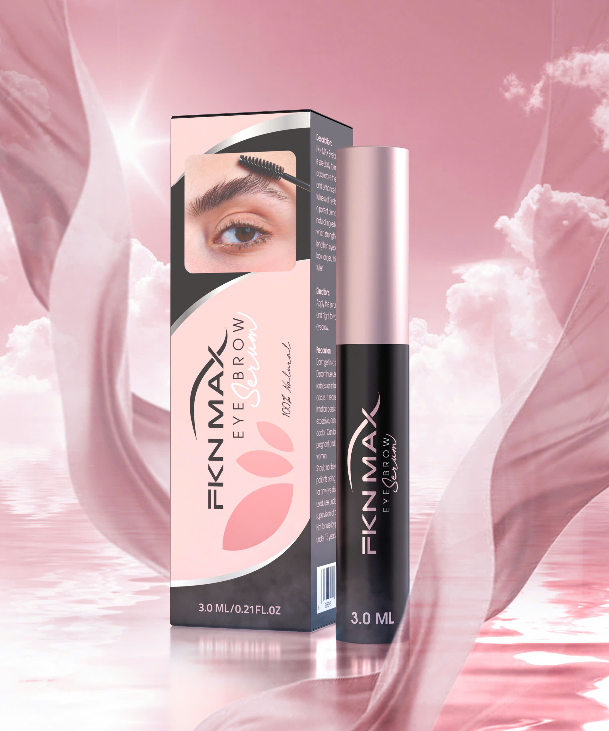 New model FKN MAX eyebrow Serum helps eyebrows grow quickly and long ...