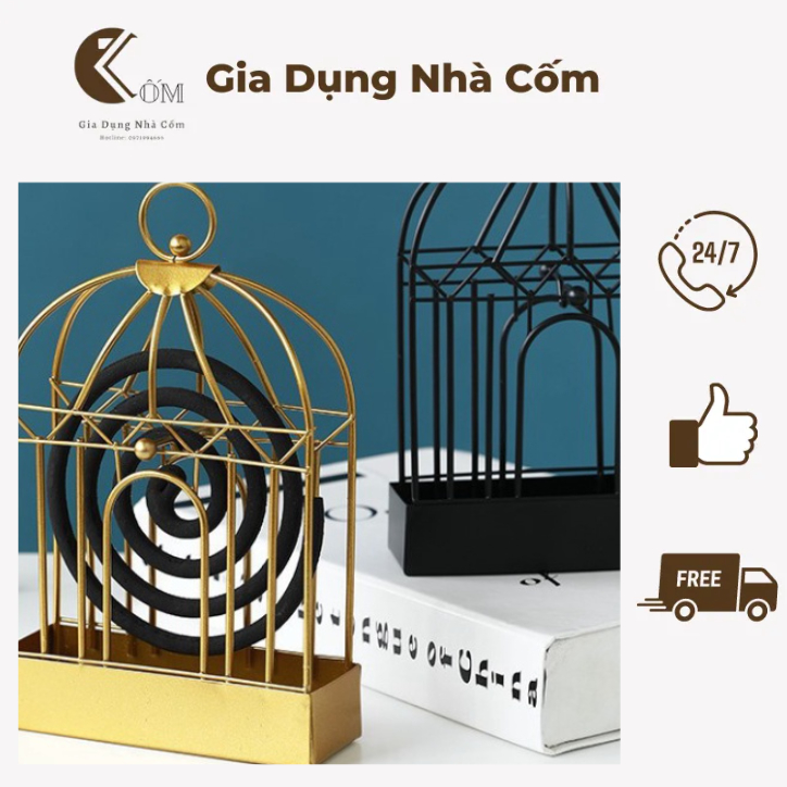 Safe Steel Mosquito Incense Rack Box Bird Cage Incense Tray For