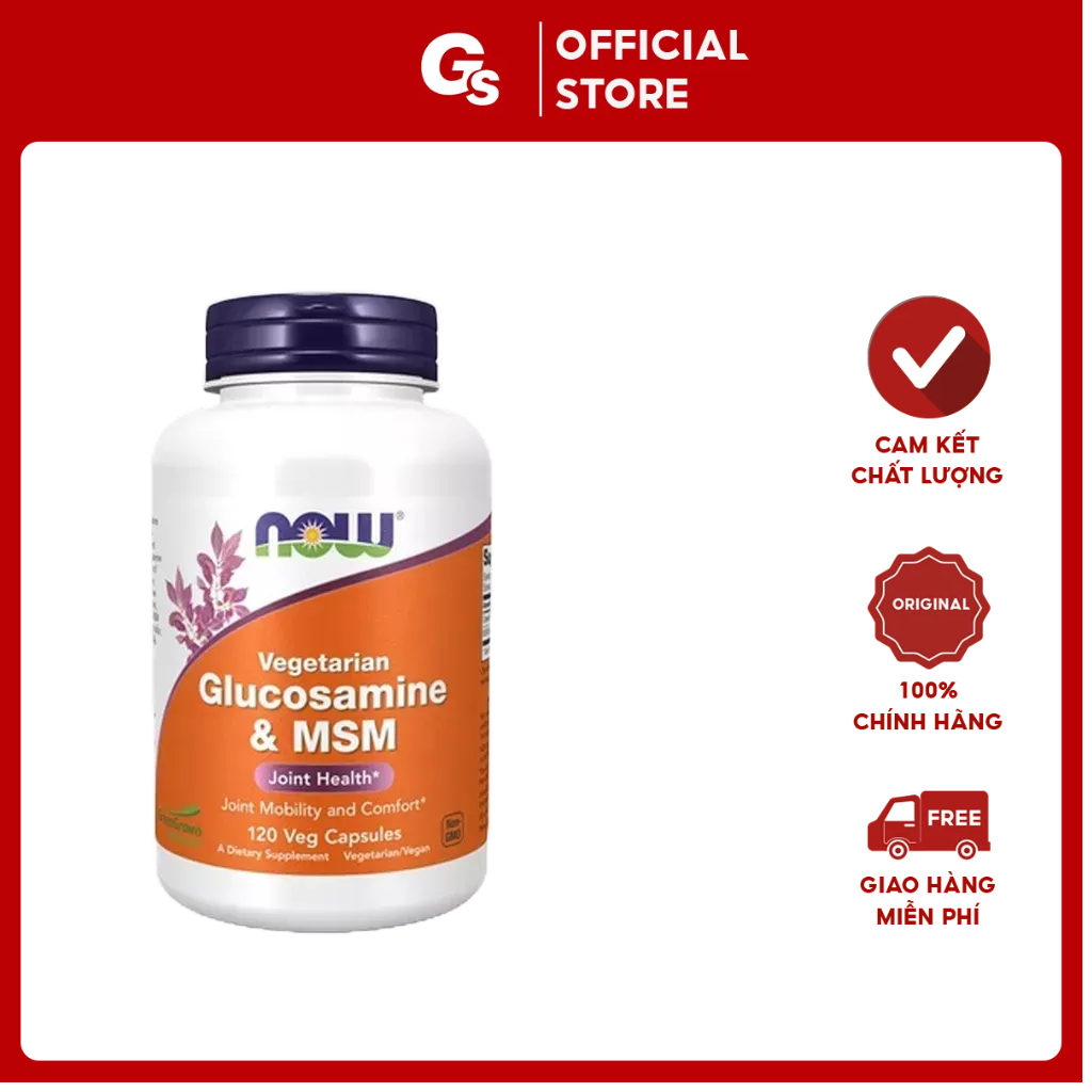 Now Vegetarian Glucosamine & MSM Oral Tablets, Joint Health Imported From The Us Gymstore For
