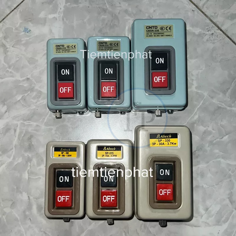 [Good Product] 3-phase power push switch 3-phase ON Off POWER BUTTON ...