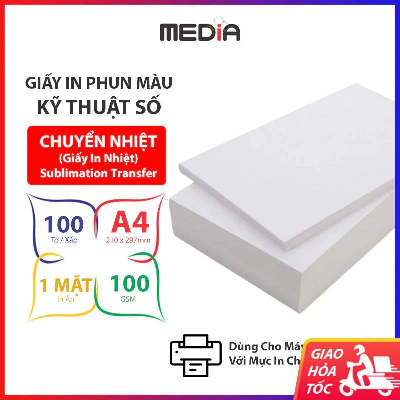 Thermal Transfer Paper A4 Media, A4 (21 x 29.7cm) 100gsm 100 Sheets