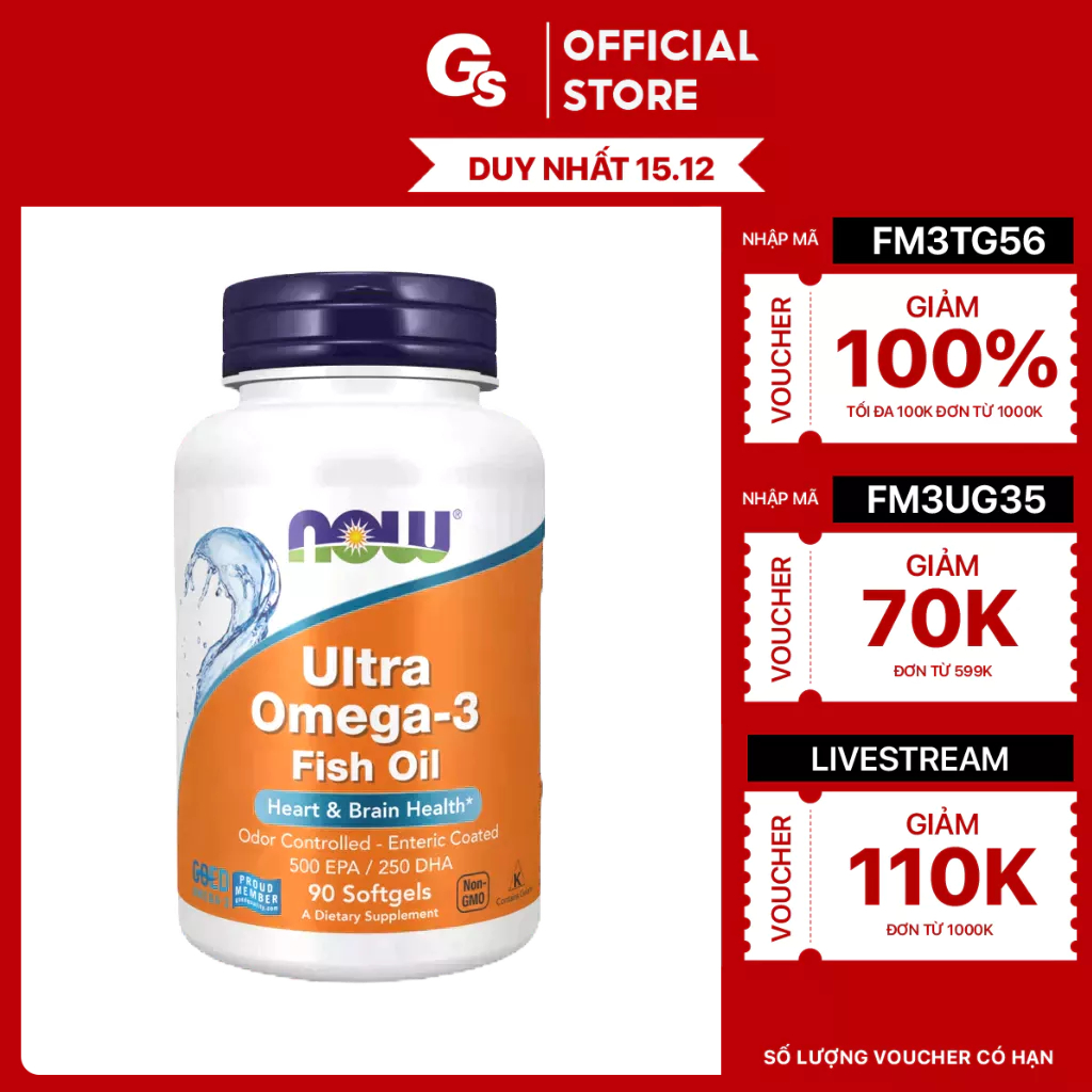Now Ultra Omega3 500 EPA / 250 Fish Oil Oral Tablet Imported From The