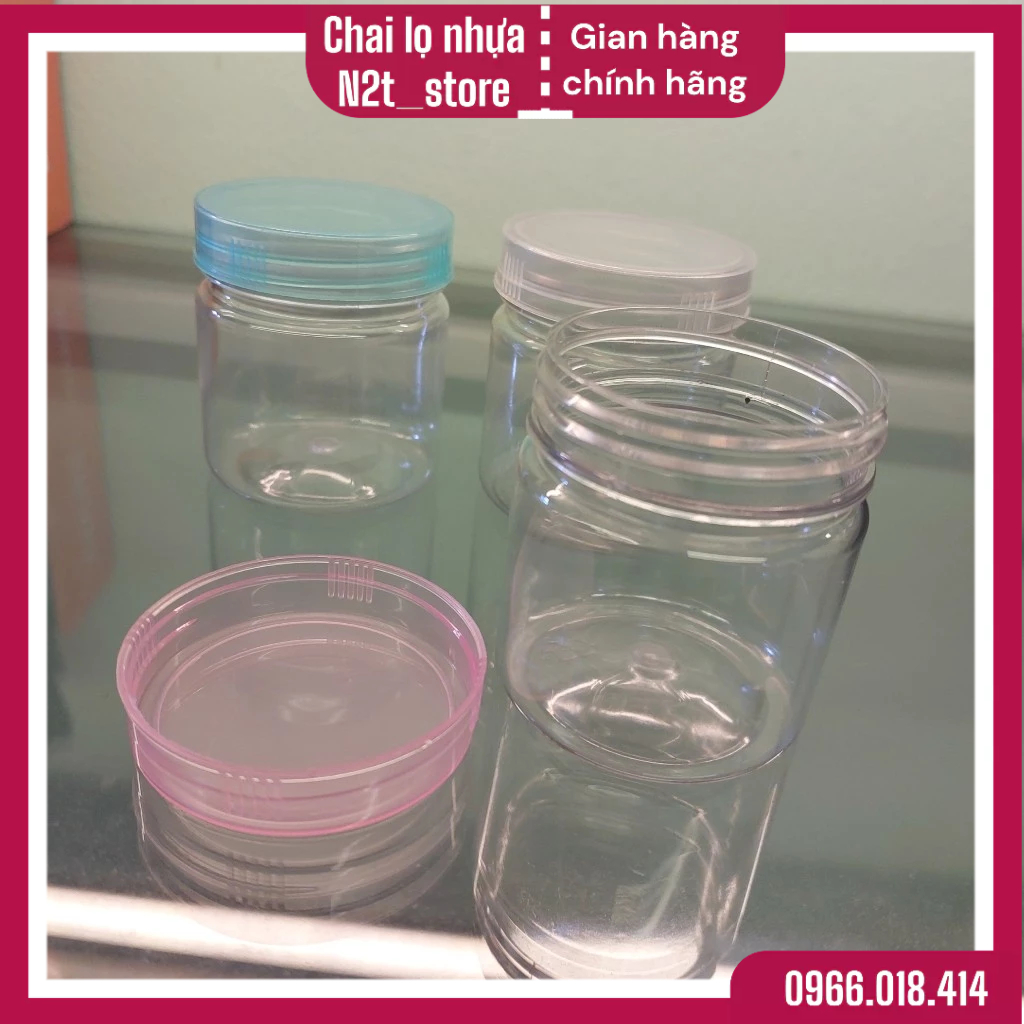 Transparent Plastic Jars, Colorful Lids 100G PET Plastic Jars (sl 10 Jars) Shopee Malaysia