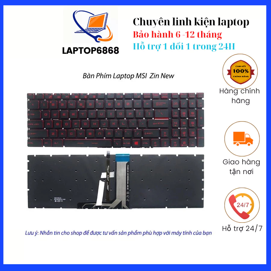 Clavier MSI GE75 GF62 GF72 GL62 GL63 GL65 GL72