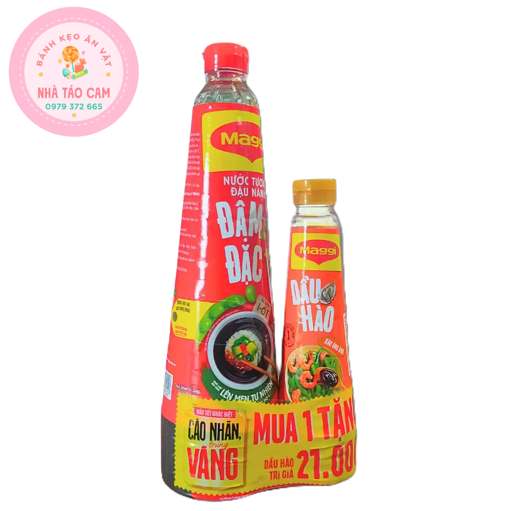 [Super Cheap] Combo Concentrated Soy Sauce Maggi 700ml Free 1 Bottle Of ...