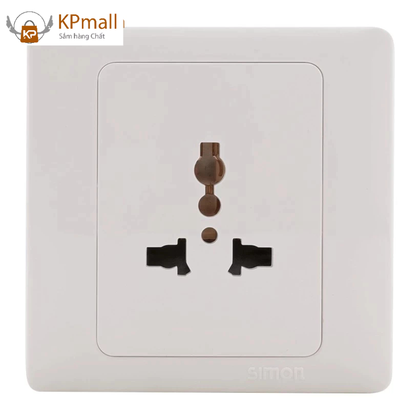 Simon Series 50 51089 square face multi-standard 3-pin socket | Shopee ...