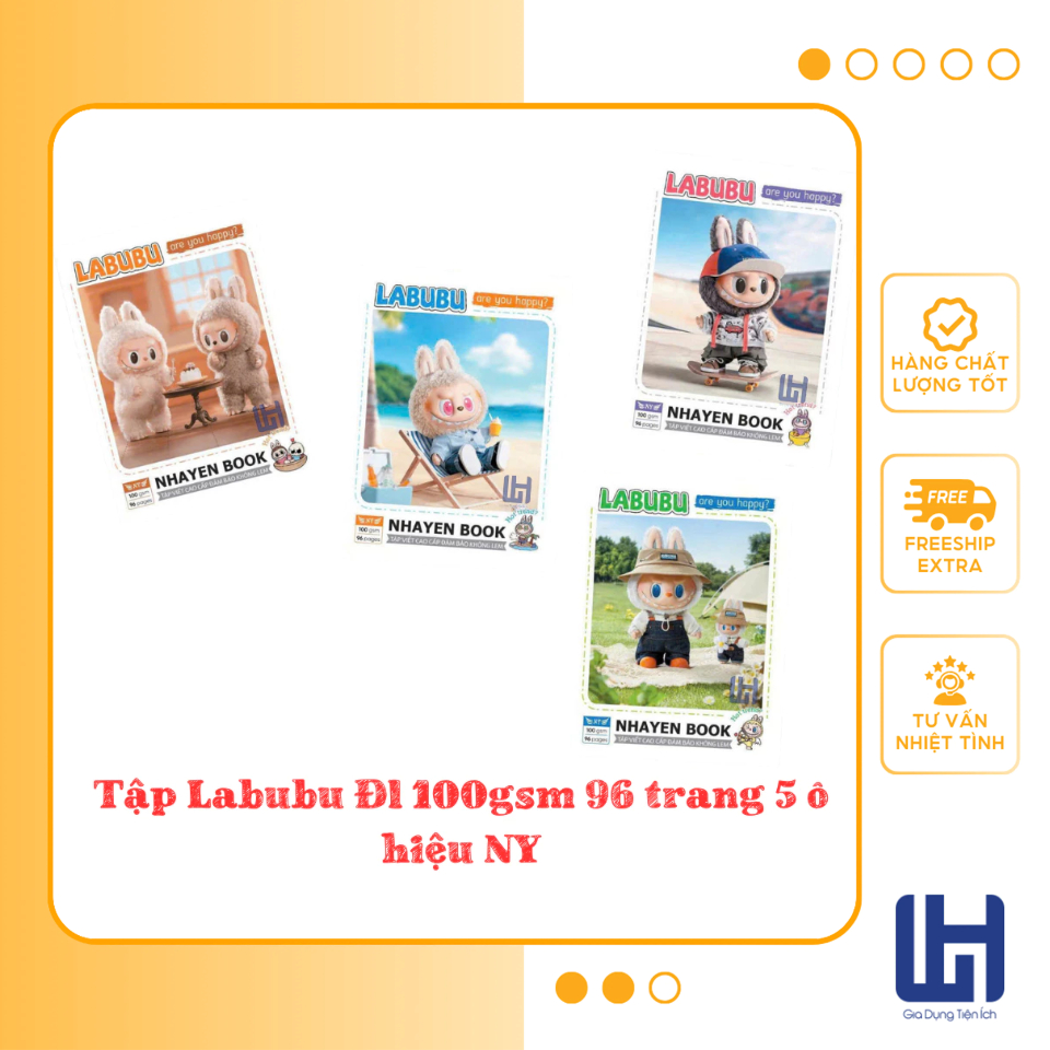 Combo of 5 LABUBU NOTEBOOKS QUANTITY 100GSM 96 PAGES 5 NY BRANDS (free ...