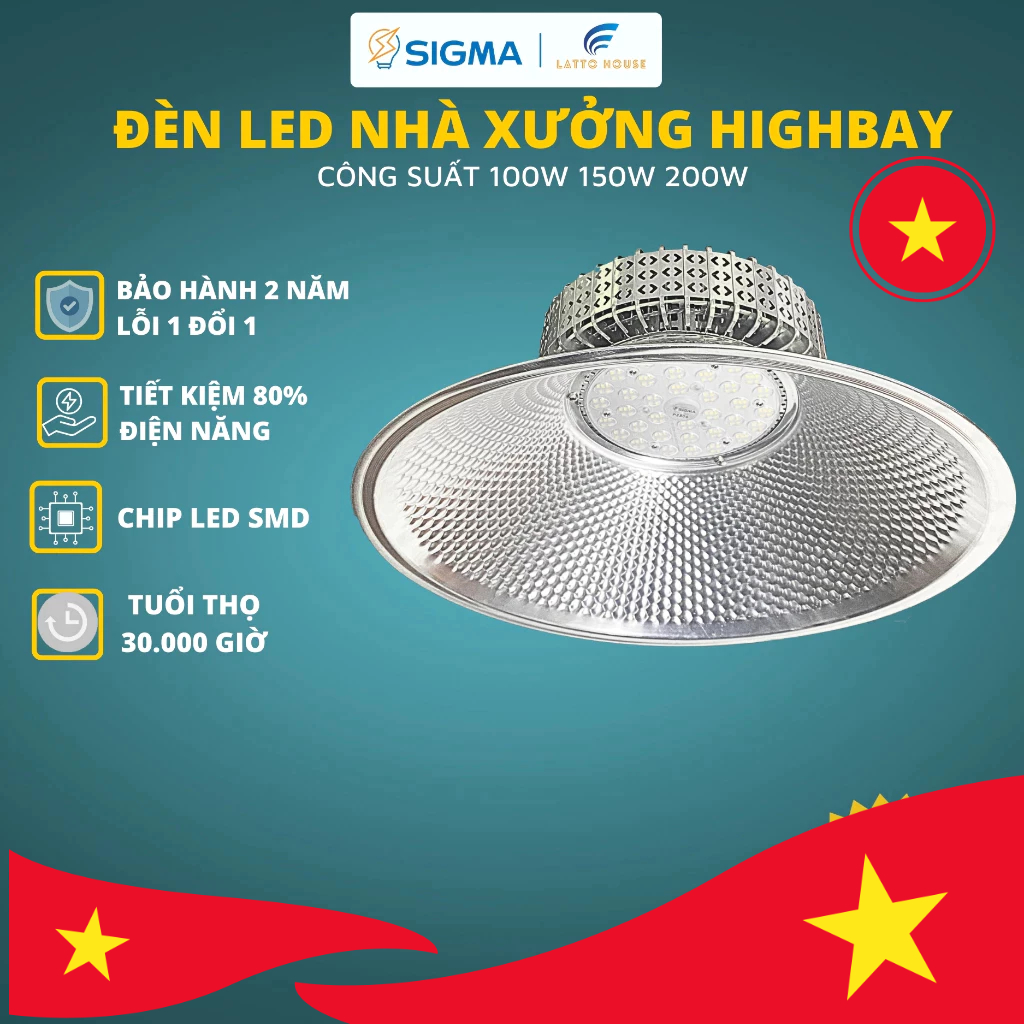 (With receipt) Sigma High bay factory LED light capacity 70w 80w 100w ...
