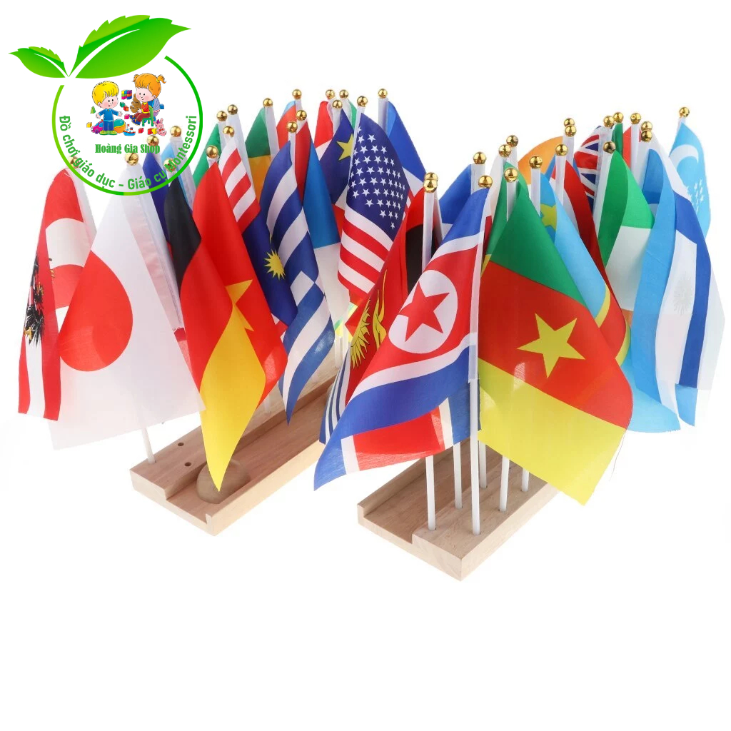 Set of 36 fabric Flags with stand - Flags of 36 countrys with stand ...