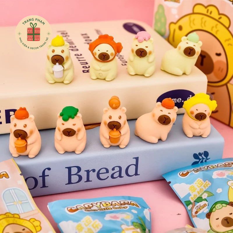 Capybara blind eraser, pencil eraser, cute capybara eraser, random ...