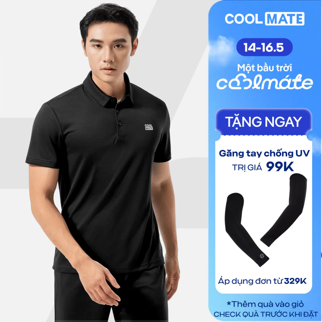 ProMax-S1 Men's Sports Polo Shirt, Coolmate Gym Running Pickleball ...
