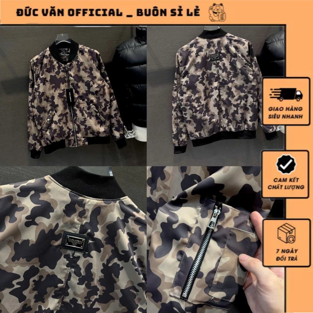 D.G Bomber Windbreaker with Full-Body Pattern_Chinese Wind Bomber ...