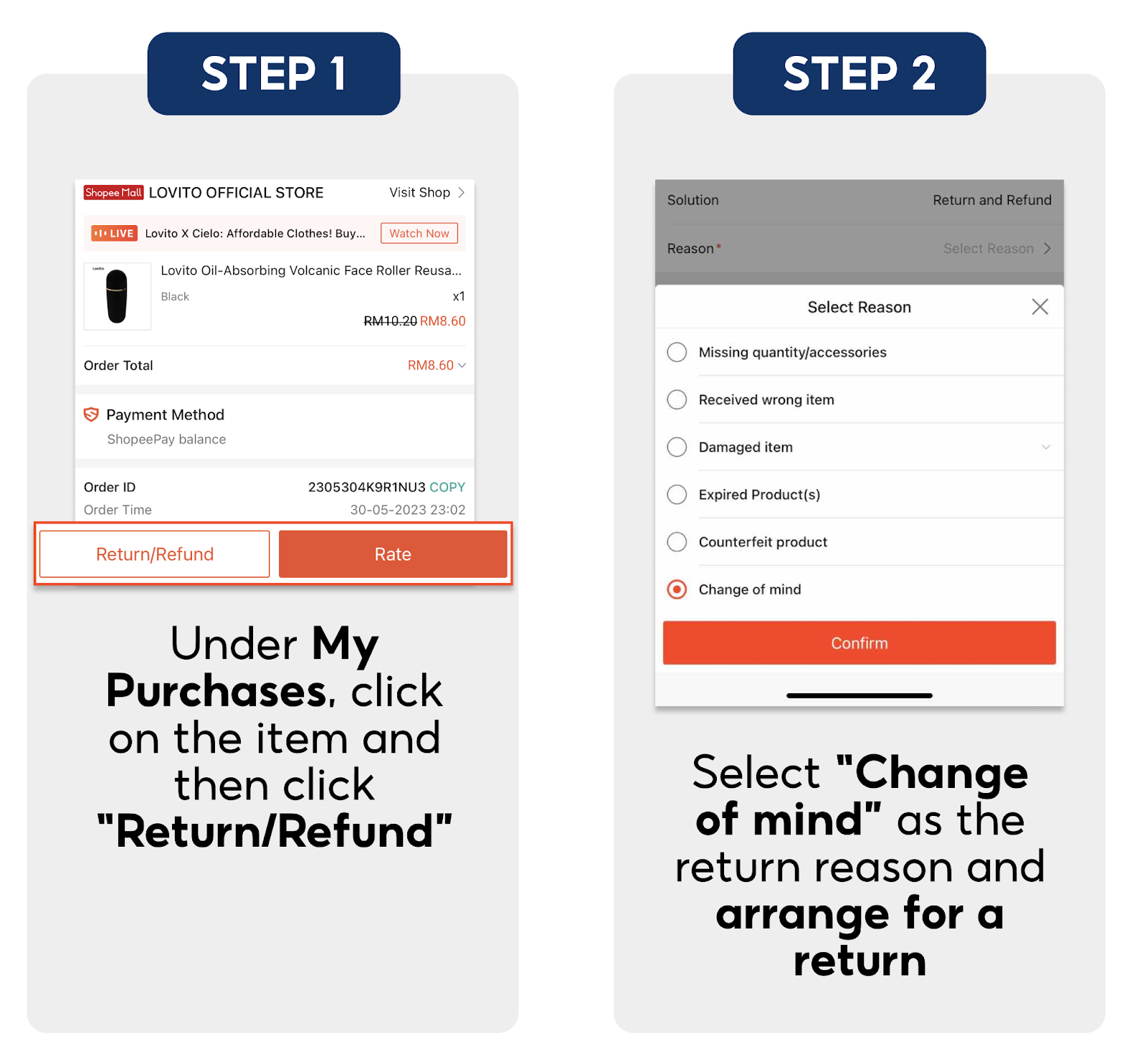 SHOPEE Return/Refund: Change of Mind Bunuh Seller Shopee