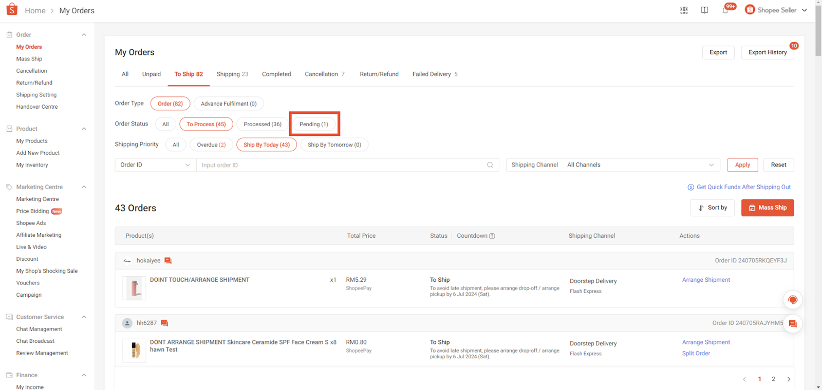 Managing Pending Orders | MY Seller Education [Shopee]