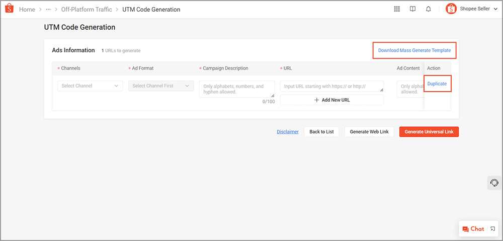Generate UTM Tracking Codes | MY Seller Education [Shopee]