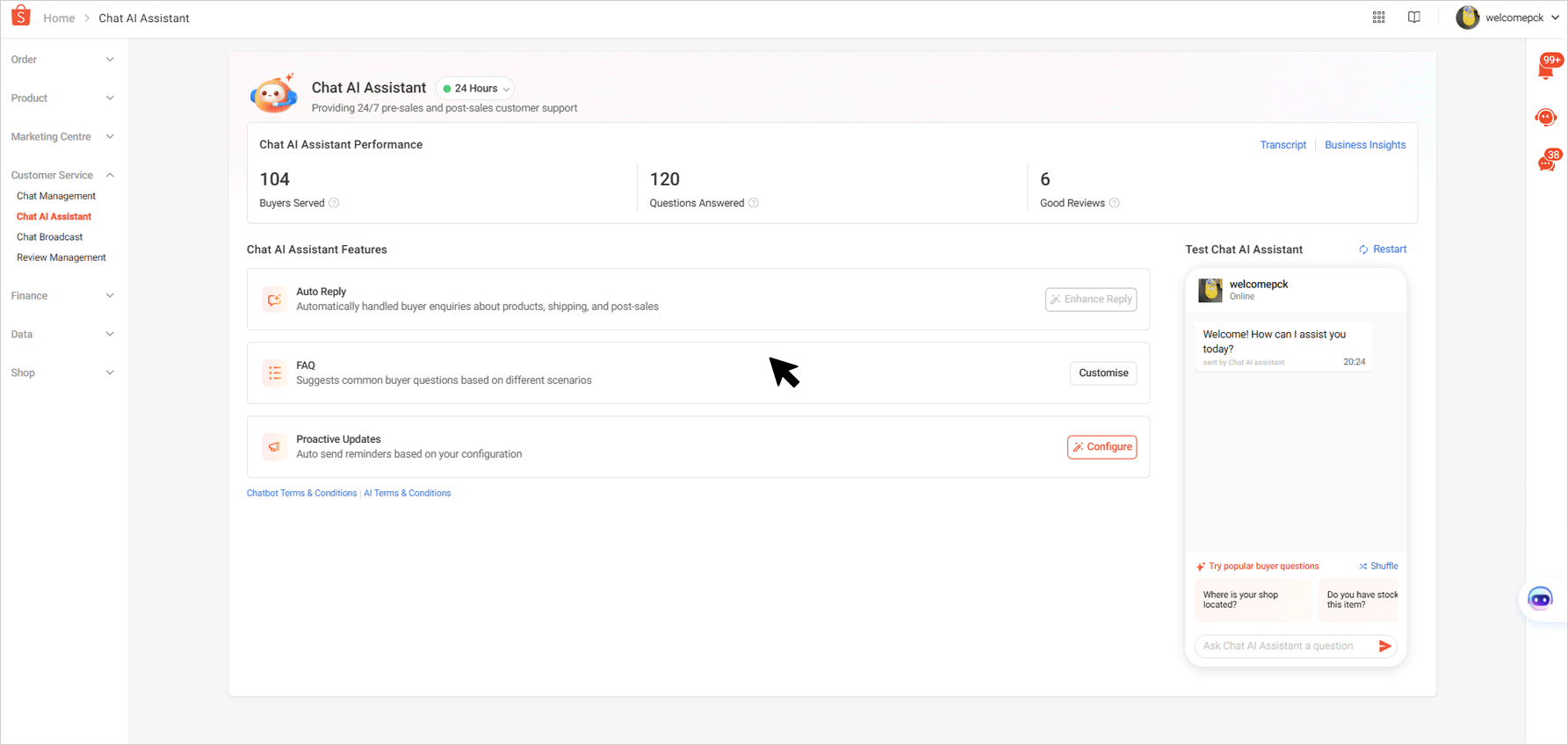 When and how to step in and reply buyers manually | Shopee MY Seller ...