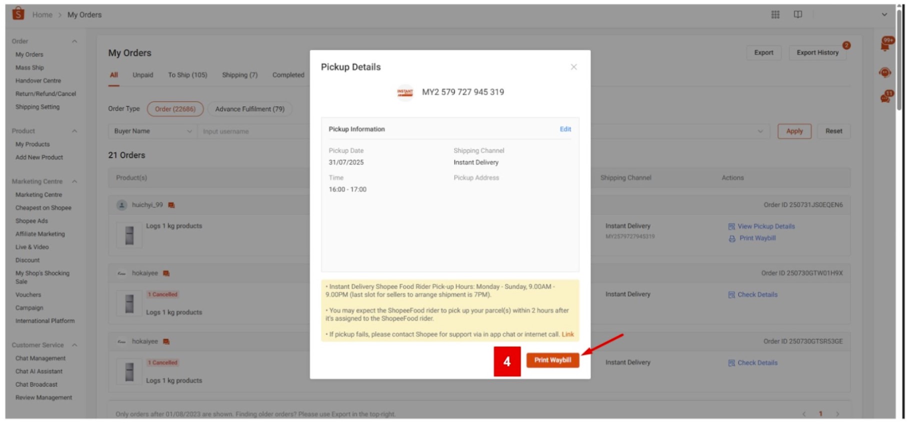 Introduction to Instant Delivery | Shopee MY Seller Education Hub