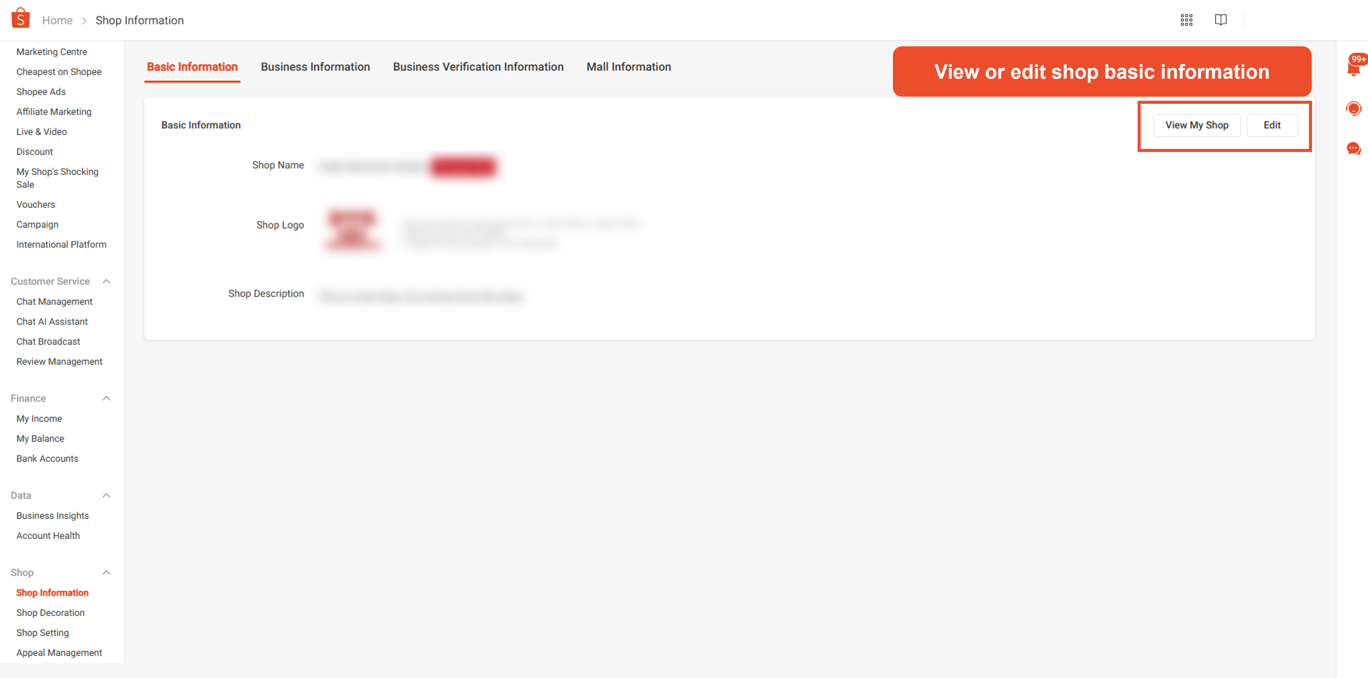 What is Shop Information? | MY Seller Education [Shopee]