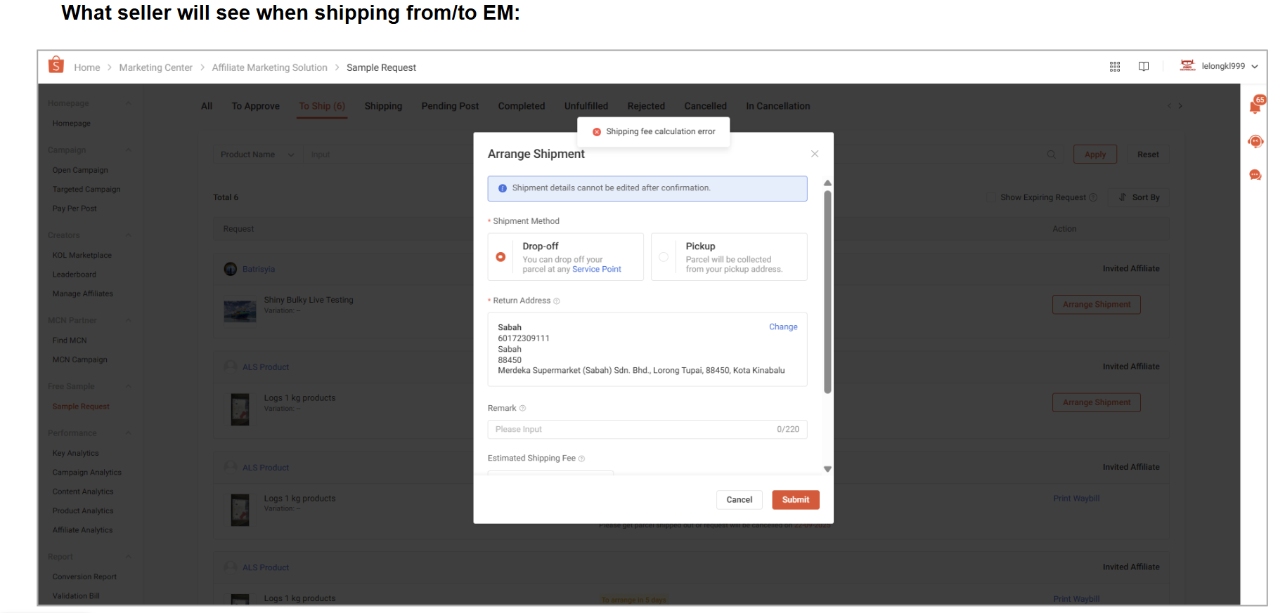 Free Sample Delivery via Seller Centre: Step-By-Step Guide | Shopee MY ...