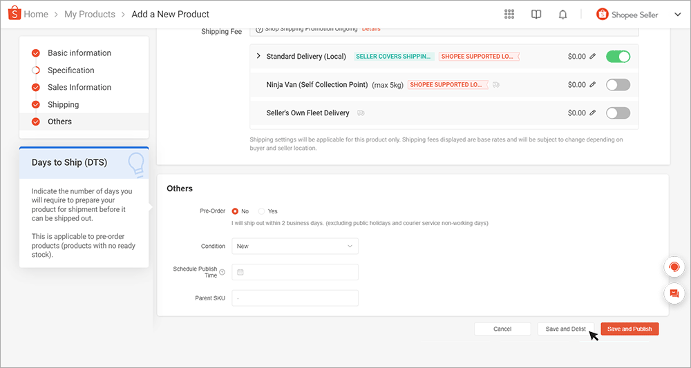 How can I schedule products to be listed at a later time? | Shopee SG ...